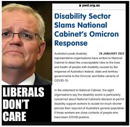 Australian Disability Organizations Urge the Government to Protect the Lives and Health of the Persons with Disabilities.  澳洲身障組織敦促政府保護身障者的生命和健康