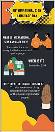 It's International Sign Language Day.